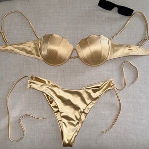 Gold Mermaid Bikini set